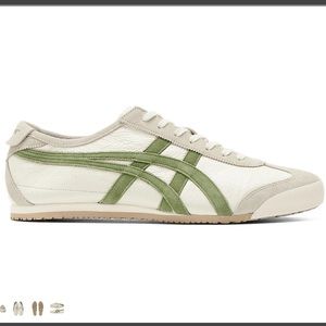 NEW ASICS Onitsuka Tiger Mexico 66 Vin - Birch/Green - Sz 7.5 Mens 9 Womens NWT